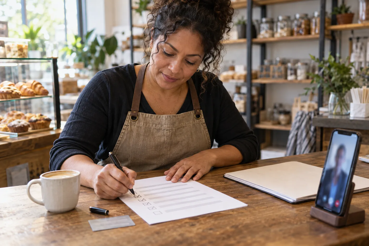 Best Remote Ongoing Tax Advisory for Small Business Owners in Any State: How to Vet a Provider, Onboard Remotely, and Avoid Boiler-Room Services Small business owner reviewing scored checklist while vetting remote tax advisor on laptop