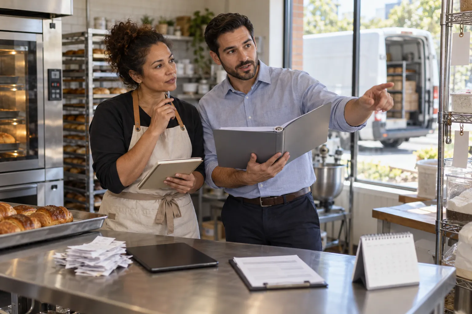 Do Enrolled Agents Recommend Ongoing Tax Advisory After an Initial Tax Plan? Tax advisor reviewing documents with client at office desk