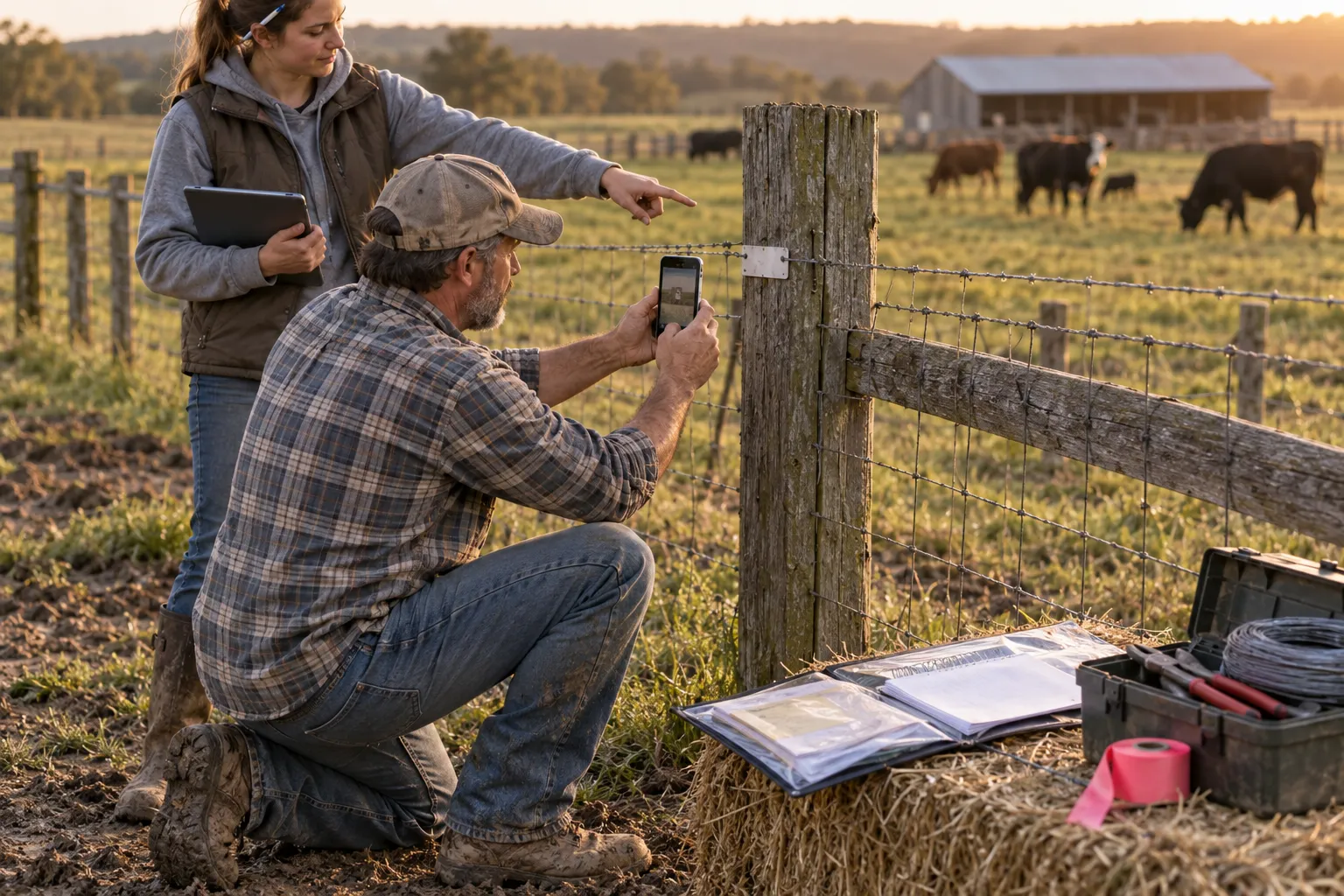 Farm Fence Depreciation: IRS Rules for Recovery Periods, Section 179, and Bonus Depreciation Desk with tax records, folders, checklist, and calculator for documentation