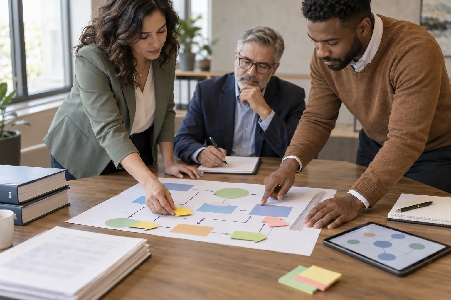 CPA and Tax Strategist Referral Partnerships: What Professional Association Guidance Actually Requires Professional reviewing tax referral documents beside AICPA Code and Circular 230 books