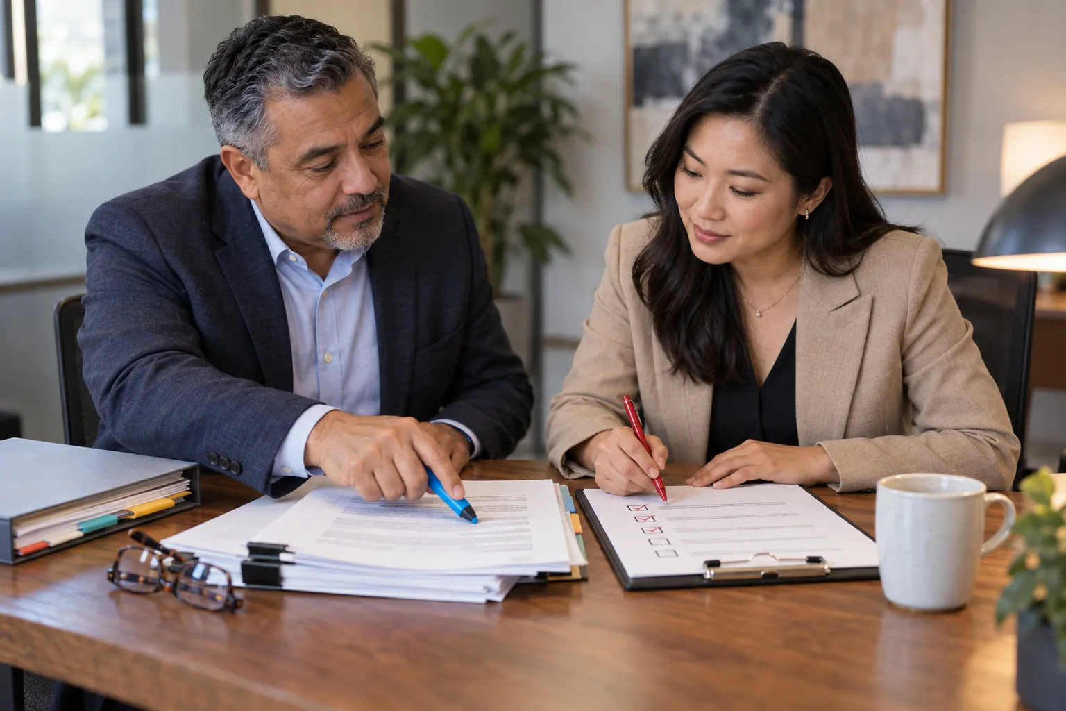 CPA and Tax Strategist Referral Partnerships: What Professional Association Guidance Actually Requires Tax advisor reviewing fee schedules and referral documents at office desk